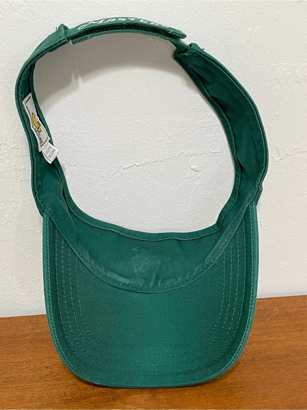American Needle Masters Green Low Riser Visor Ionic Embroidered Yellow Map Flag